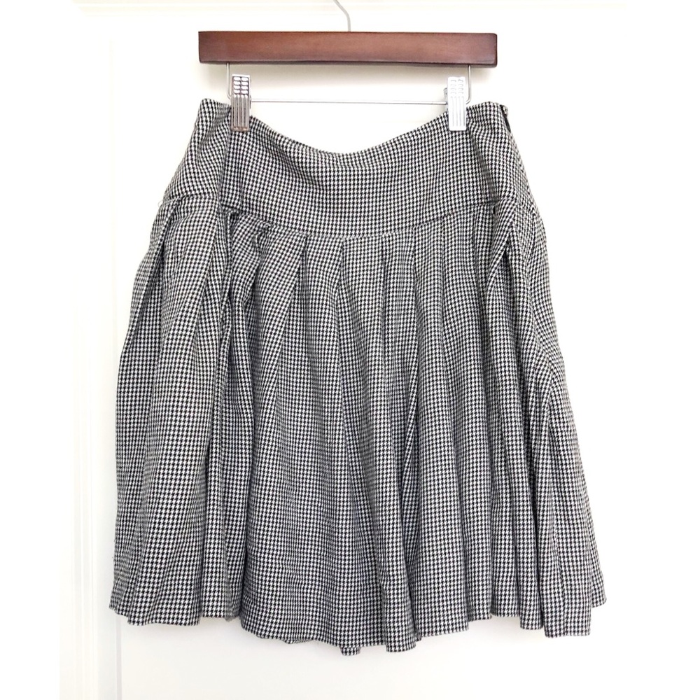 Vintage Ann Taylor Houndstooth A-line Skirt 6